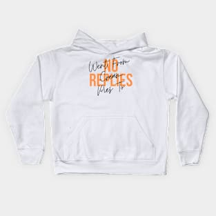 Went from cream pies to no replies Kids Hoodie